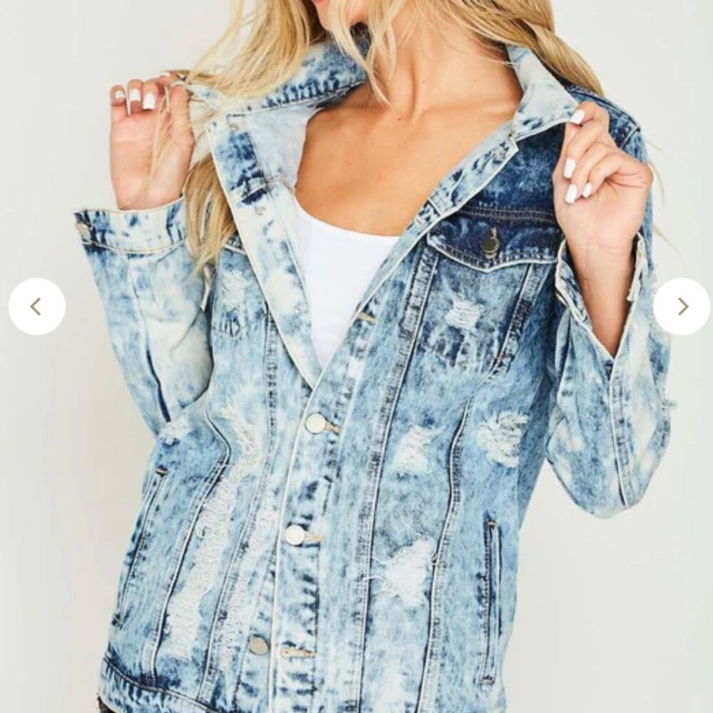 Fantastic Fawn Distressed Denim Jacket